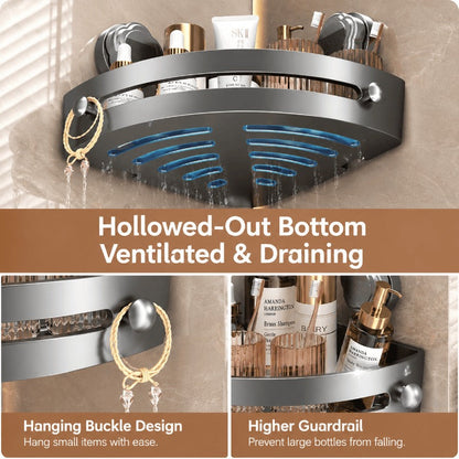 Strong Suction Bathroom Corner Shelf