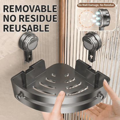 Strong Suction Bathroom Corner Shelf