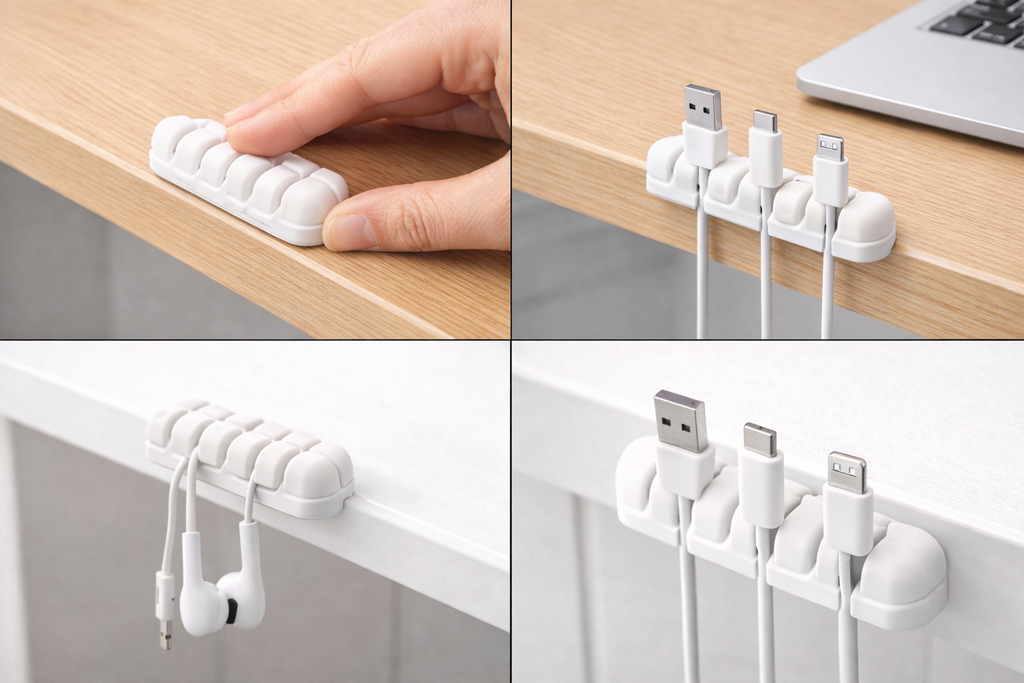 Self-Adhesive Cable Organizer Clips