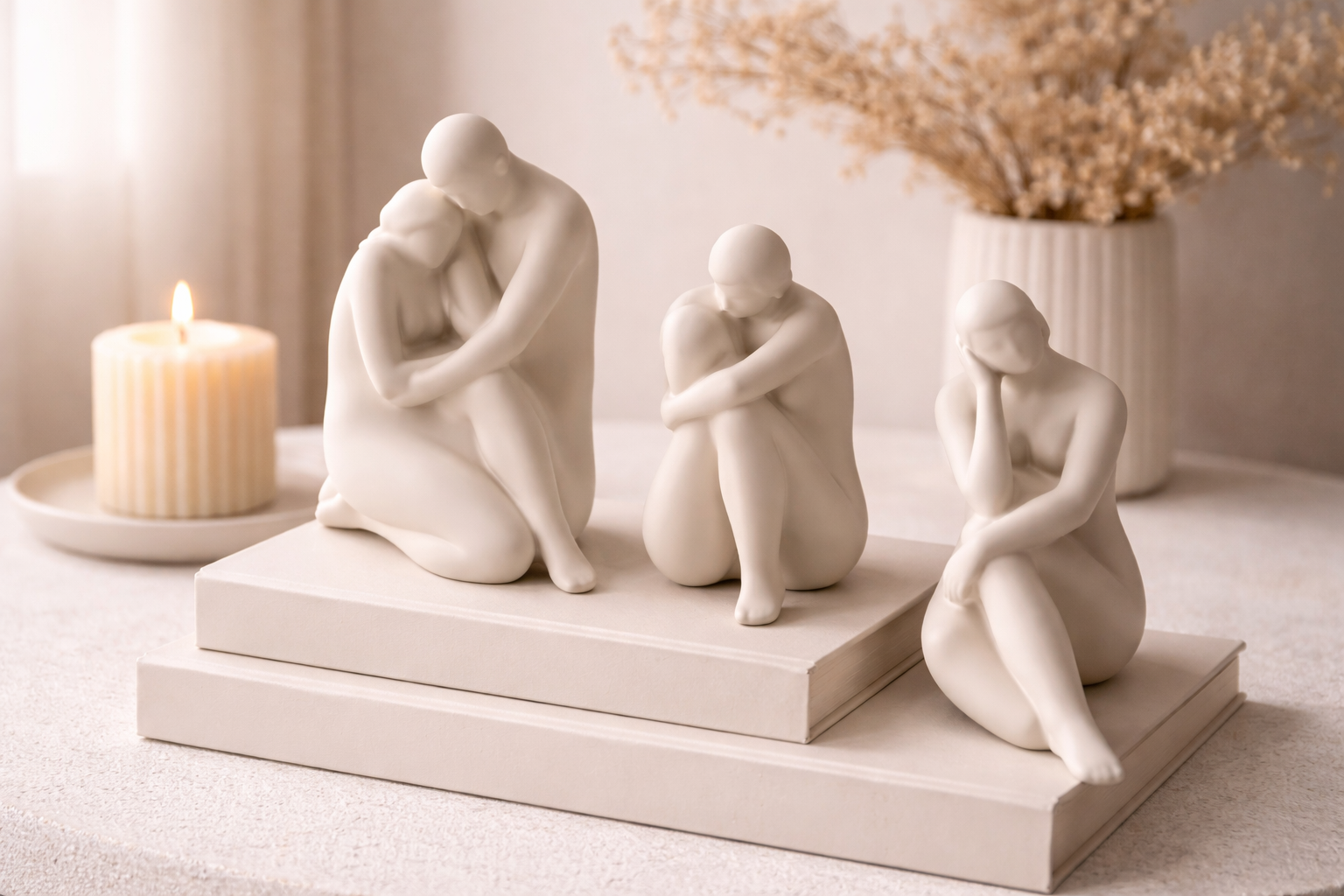 Minimalist Abstract Human Figurine Set