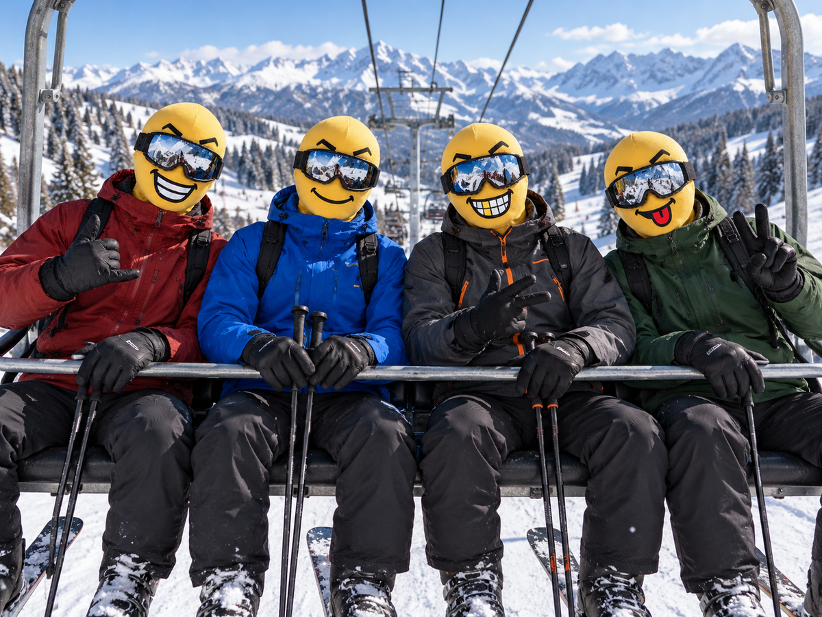 Funny Ski Mask + Free Ski Goggles = A Complete Ski Look